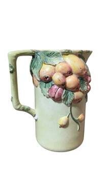 Early 20th Century Italian Majolica Fruit Pitcher